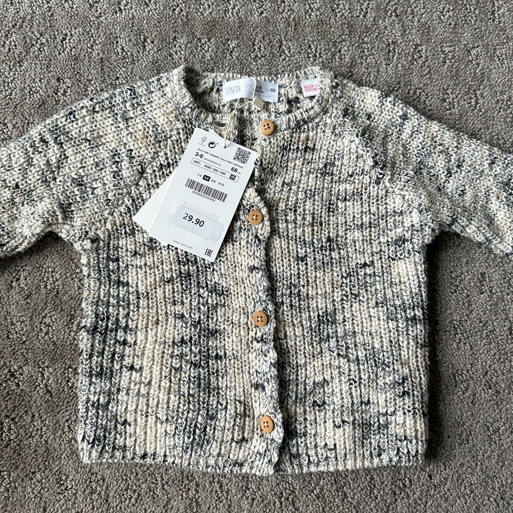 Zara baby marled cardigan